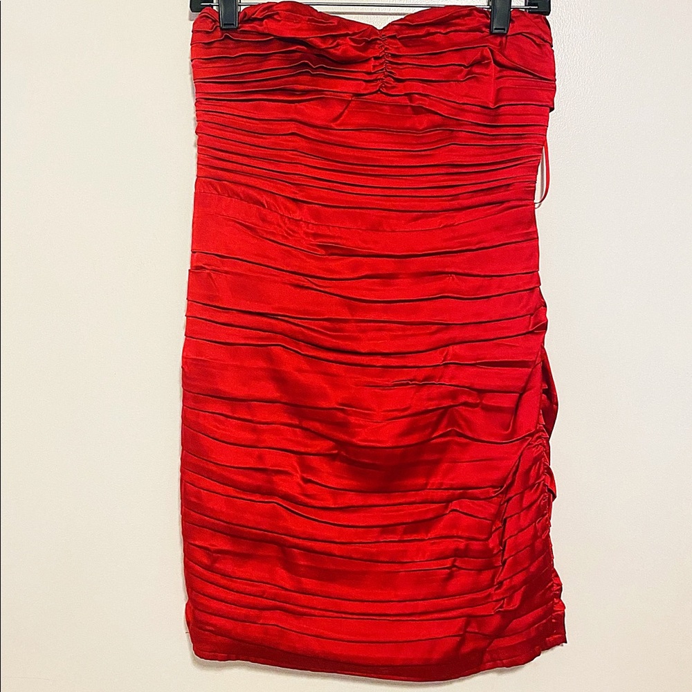 Red Satin Express dress